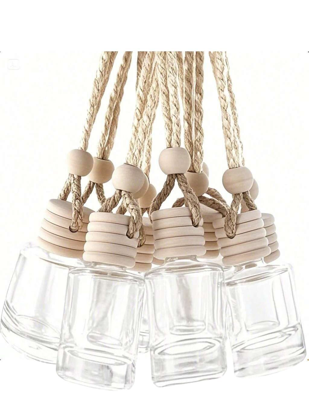 Perfume Fragrance Gallon - 20pcs Hanging Car Freshener Empty Clear
