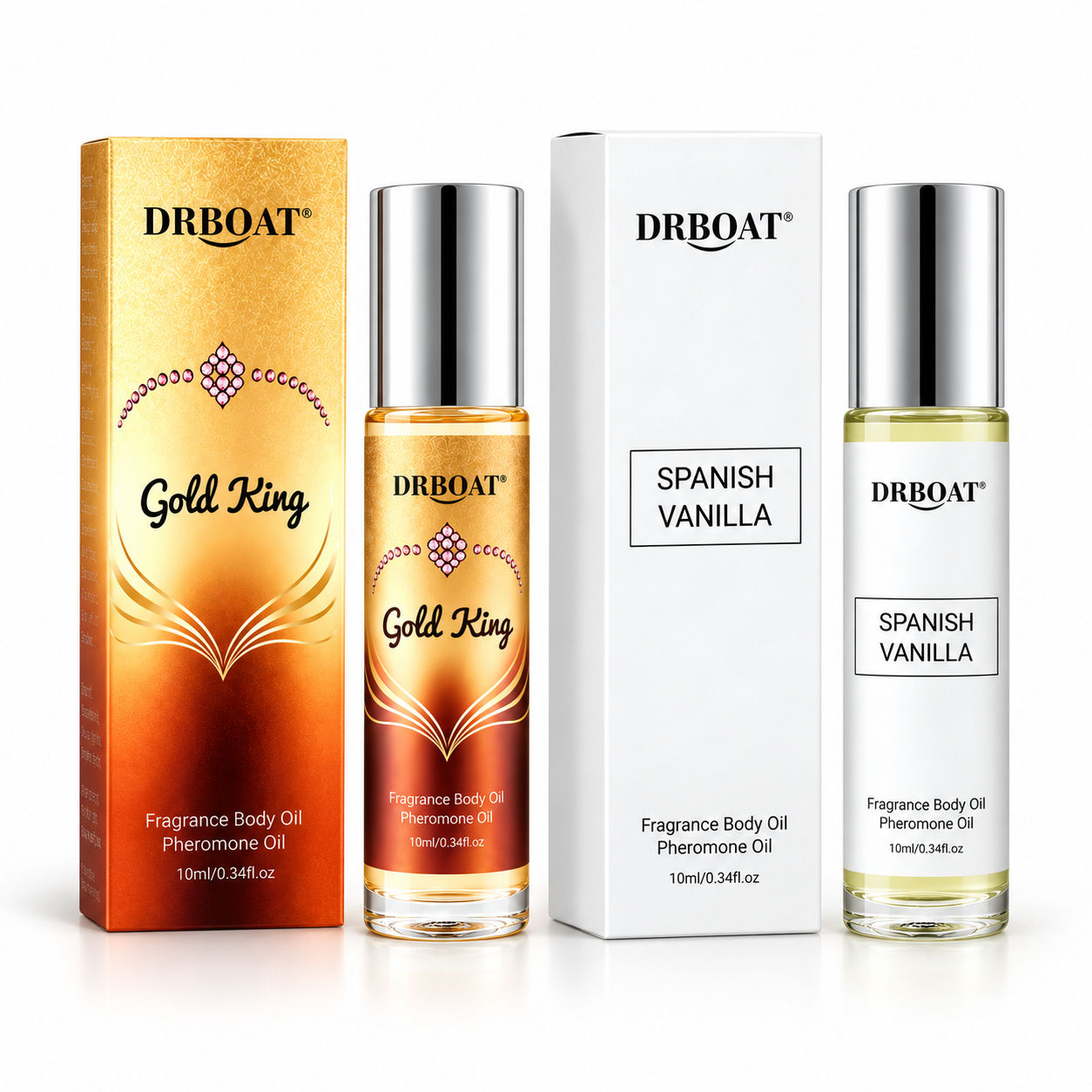 Perfume Fragrance Kit - Men Duo Roll-on Perfume Oil Kit,