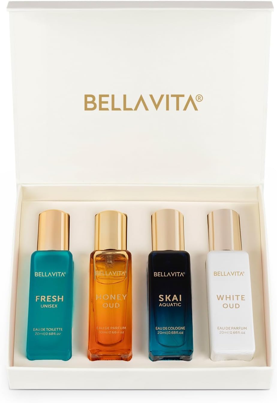 Perfume Fragrance Kit - Bellavita Unisex Perfume Gift Set 3x26.6ml