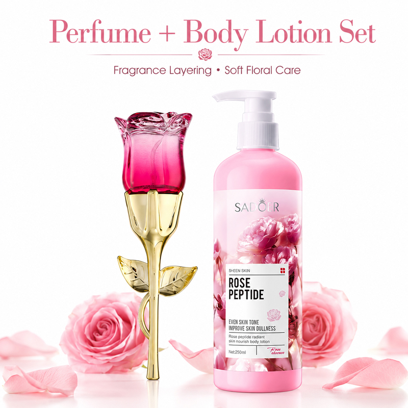 Rose Perfume & Body Lotion Set - огляд і ціна Perfume Fragrance Lotion