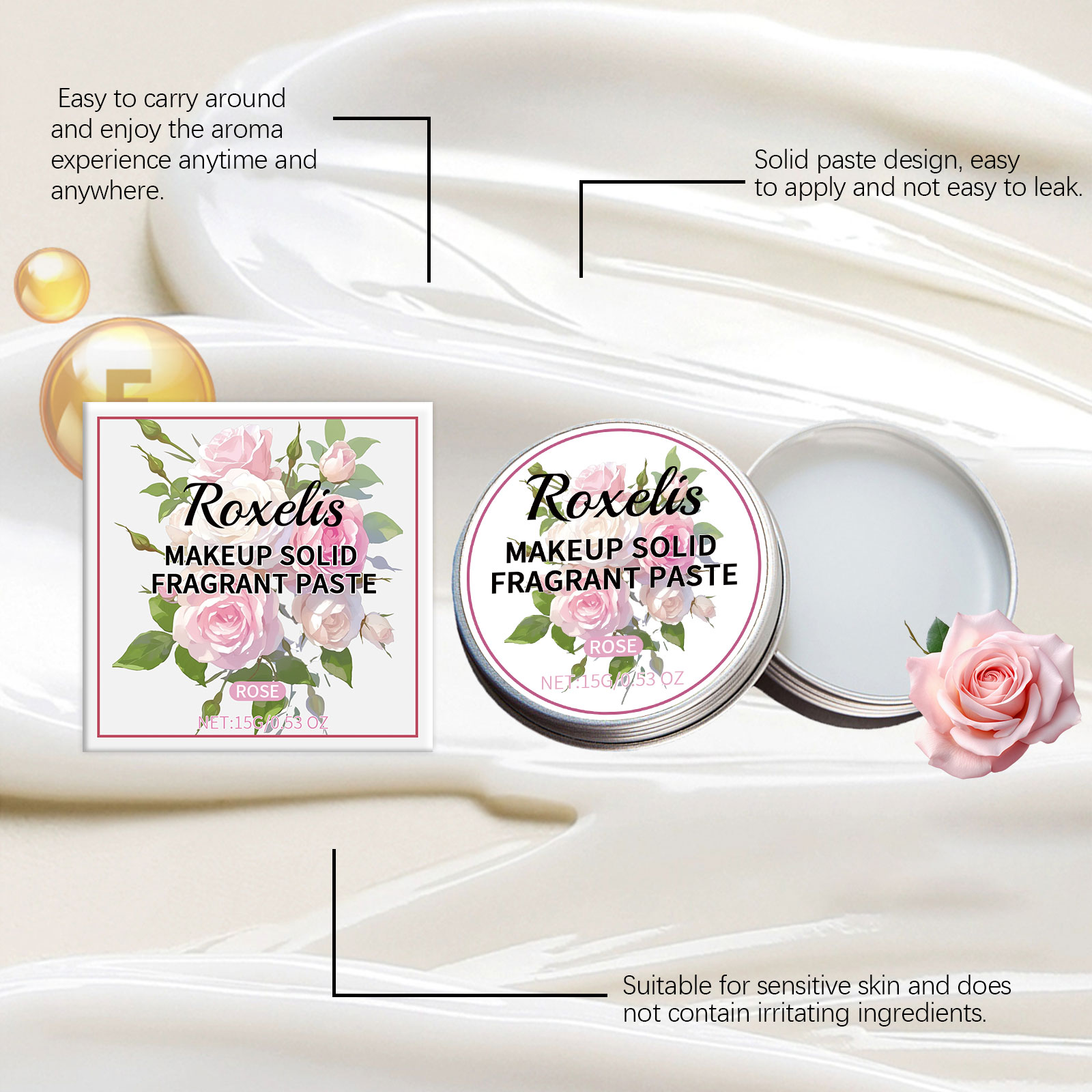 ROXELIS Rose Paste Body Balm S - огляд і ціна Perfume Fragrance Kit