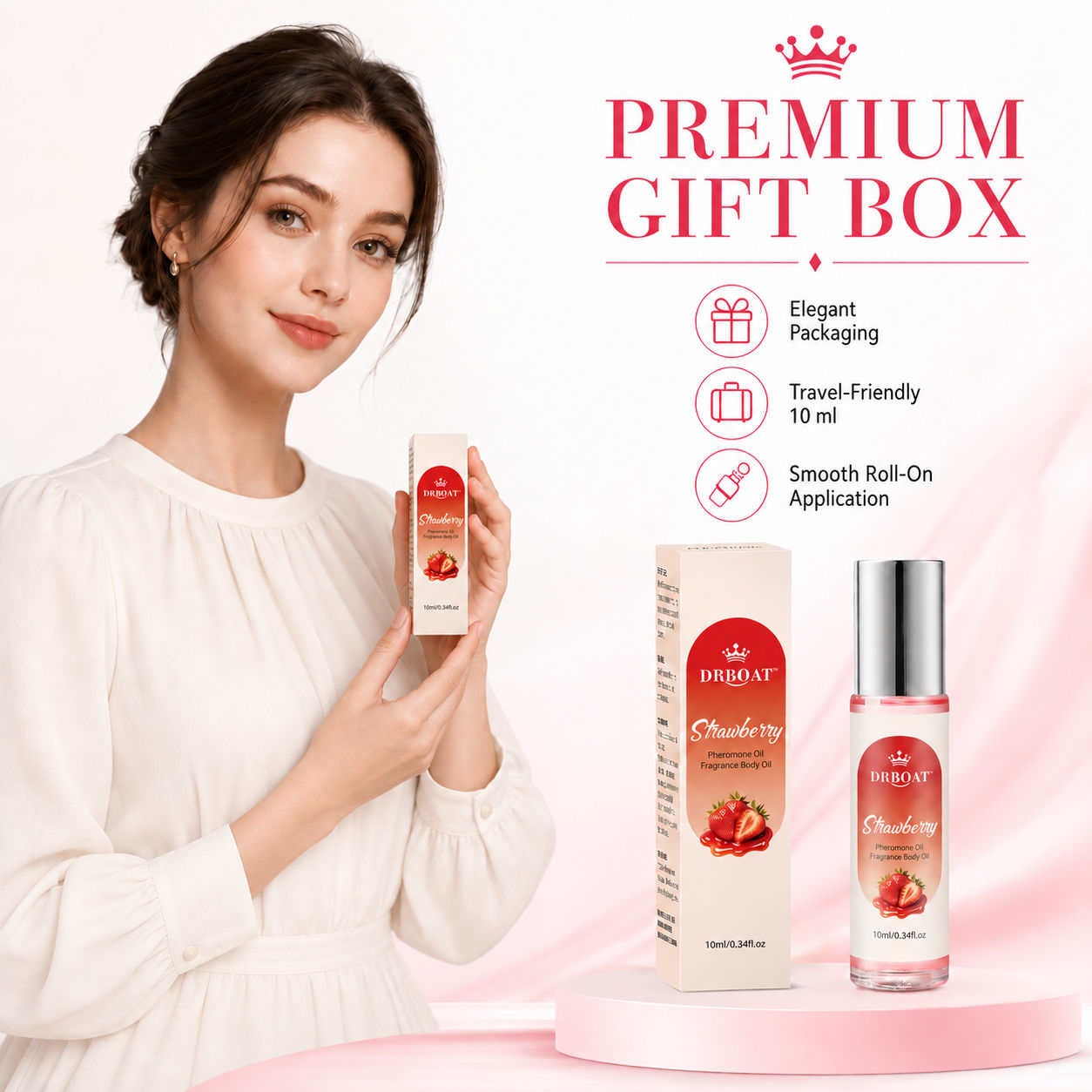 Strawberry Roll-On Perfume Oil - огляд і ціна Fragrance Perfume Box