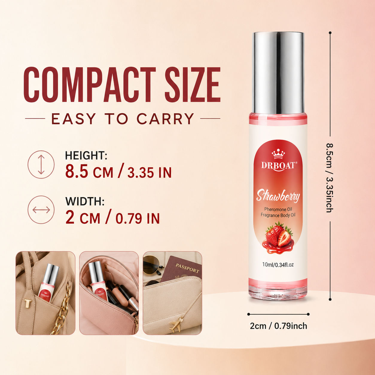 Strawberry Roll-On Perfume Oil - огляд і ціна Fragrance Perfume Box
