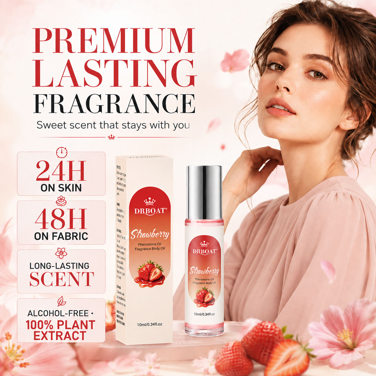 Strawberry Roll-On Perfume Oil - огляд і ціна Fragrance Perfume Box